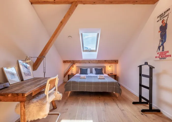 Pretty Loft With View Of Mont Blanc & Glacier Chalet *