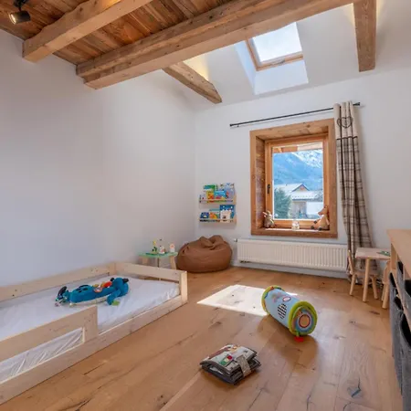 Pretty Loft With View Of Mont Blanc & Glacier 샬레 *